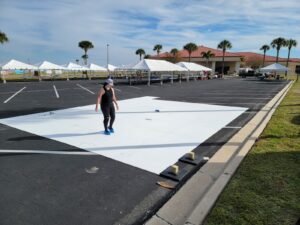 Assembling ice rink