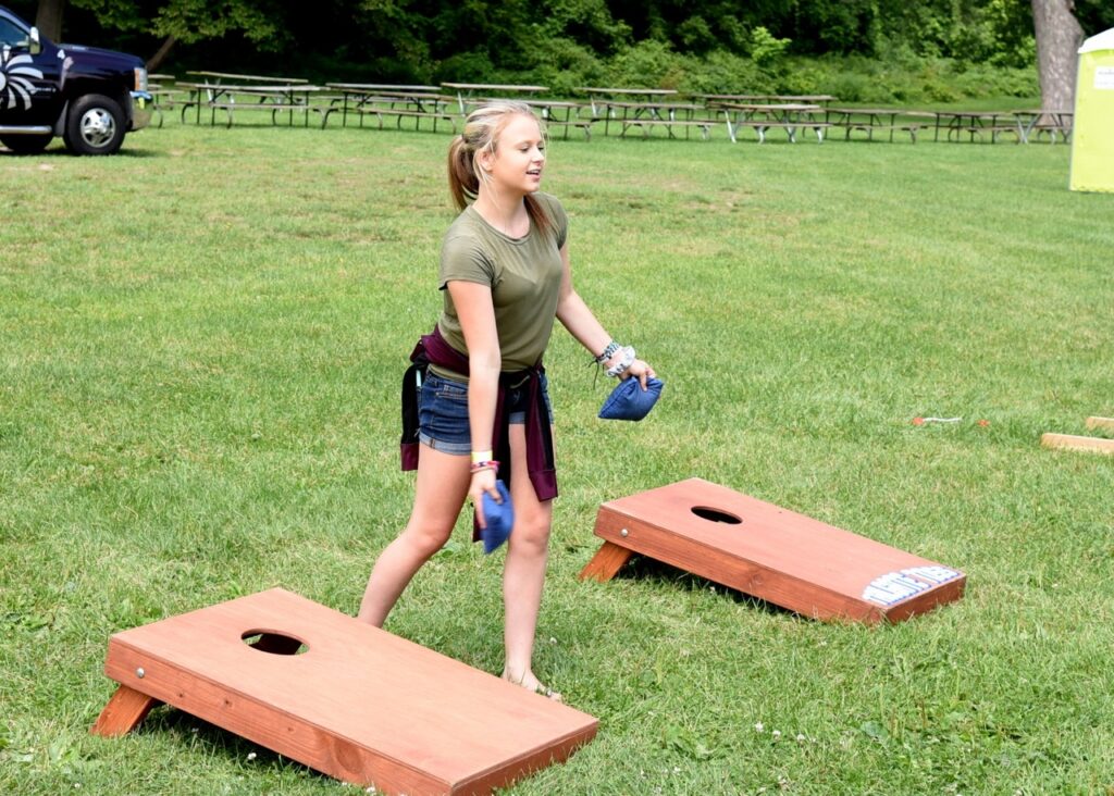 corn hole activity rental michigan