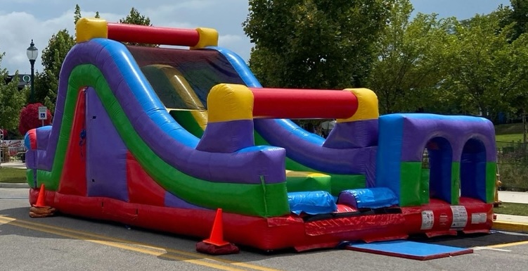 big inflatable obstacle course