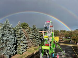 Rainbow over ACP Ferris Whee;